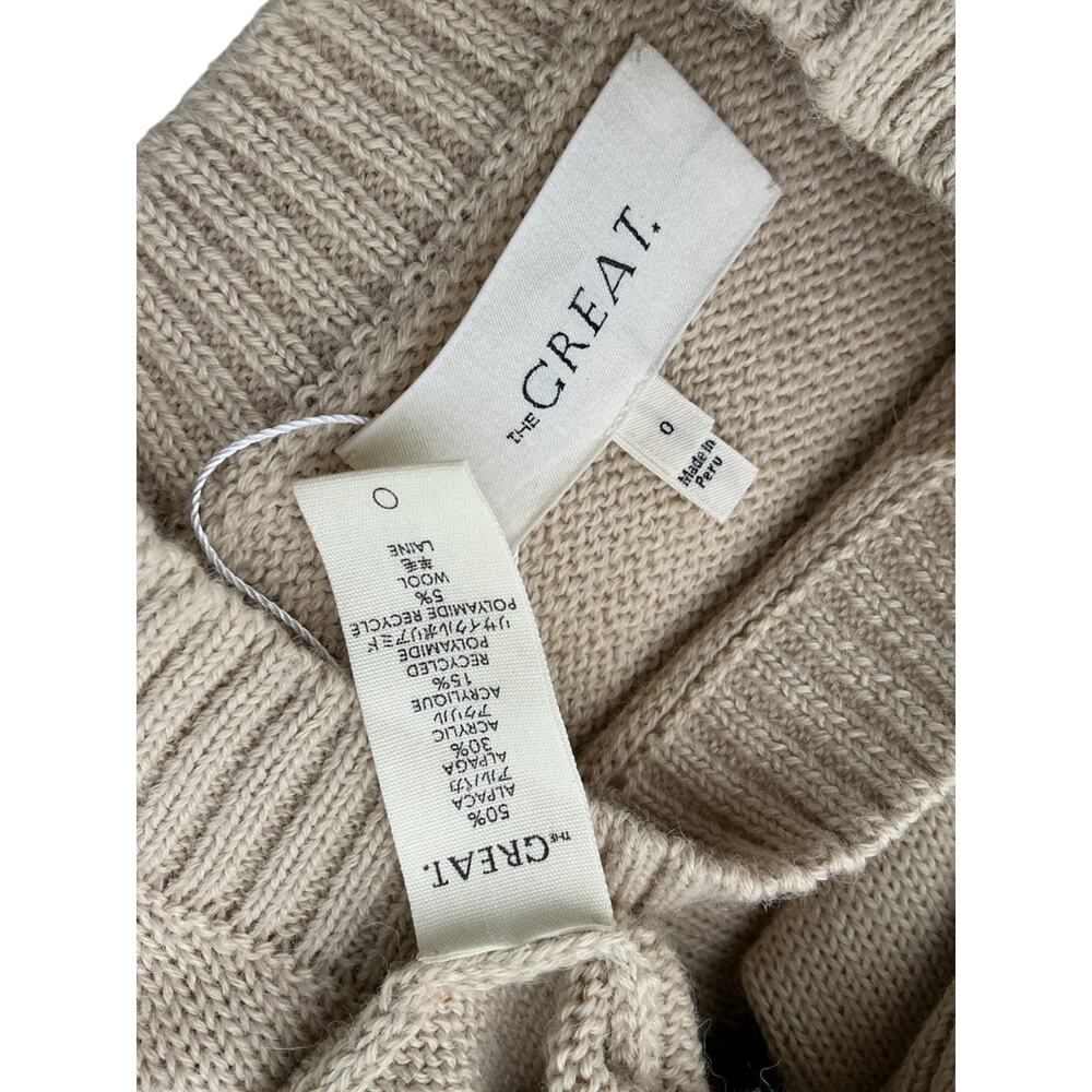 The Great Cozy Beige Stable Sweater Size 0 - Picture 4 of 4